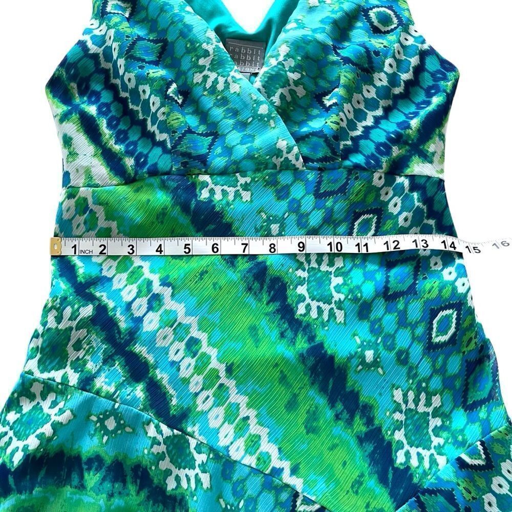 Rabbit Rabbit Rabbit Ikat Print Asymetrical Dress - Picture 7 of 9
